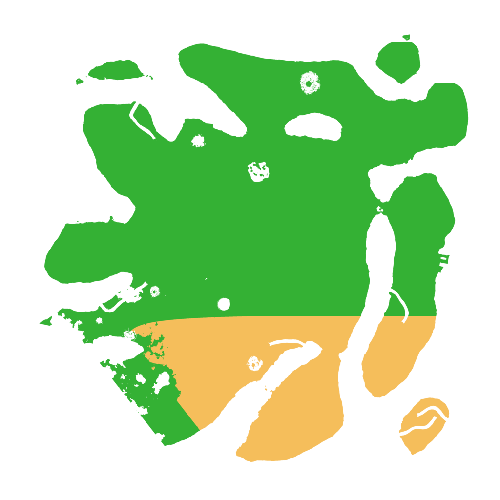 Biome Rust Map: Procedural Map, Size: 3550, Seed: 524584