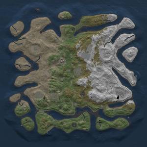 Thumbnail Rust Map: Procedural Map, Size: 4500, Seed: 157, 19 Monuments