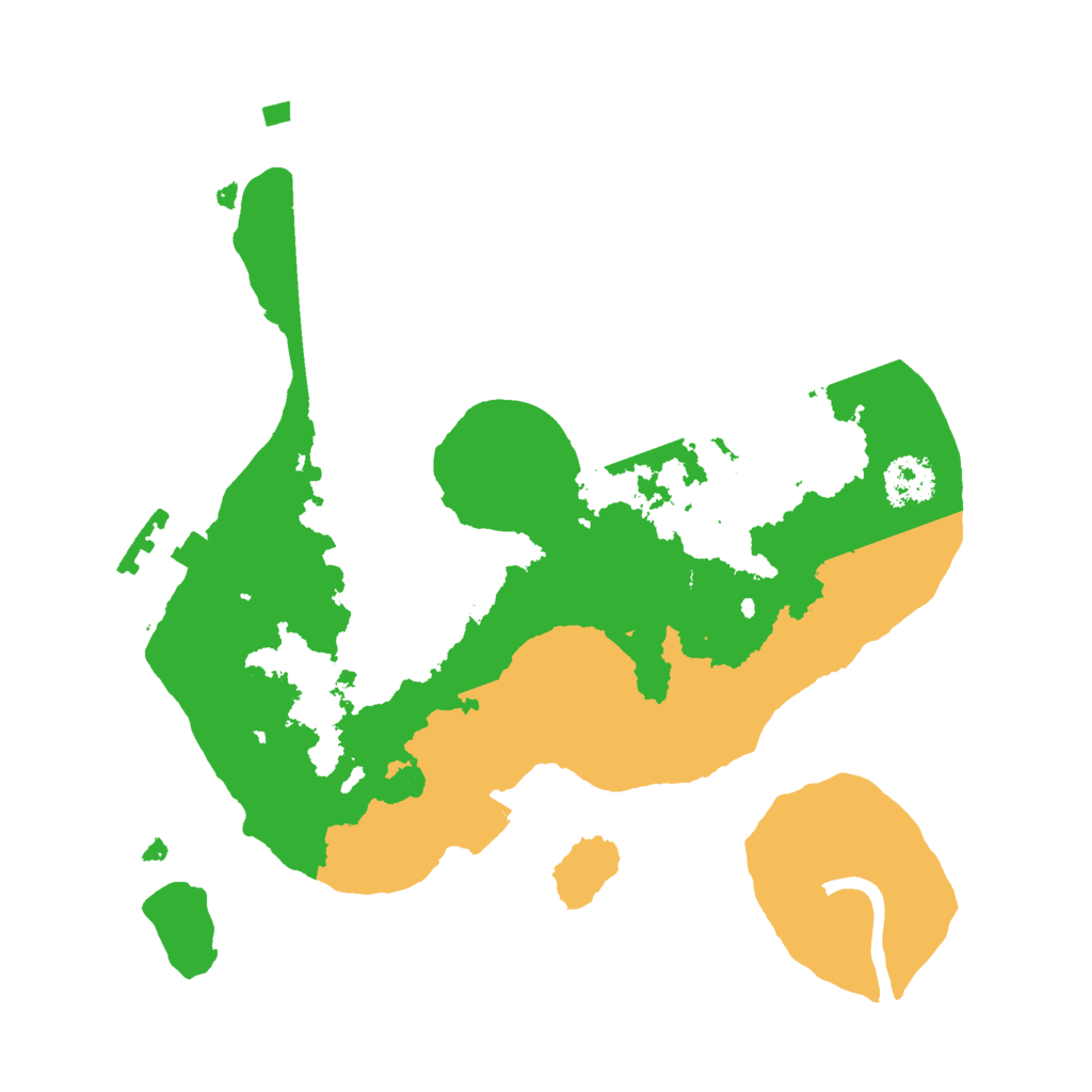 Biome Rust Map: Procedural Map, Size: 2200, Seed: 2001441787