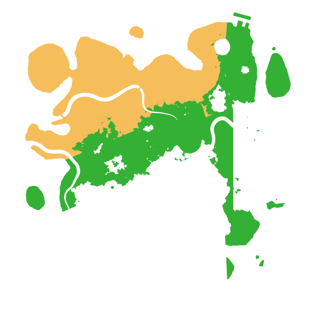 Biome Rust Map: Procedural Map, Size: 3550, Seed: 370494