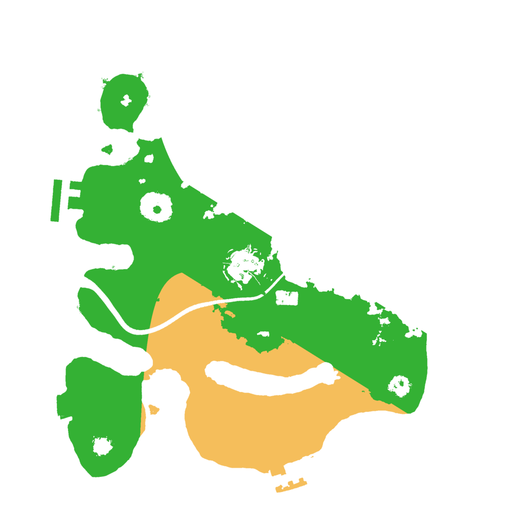 Biome Rust Map: Procedural Map, Size: 2500, Seed: 236100