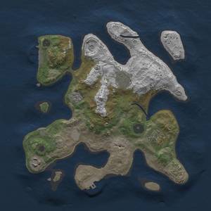 Thumbnail Rust Map: Procedural Map, Size: 3000, Seed: 1025, 12 Monuments