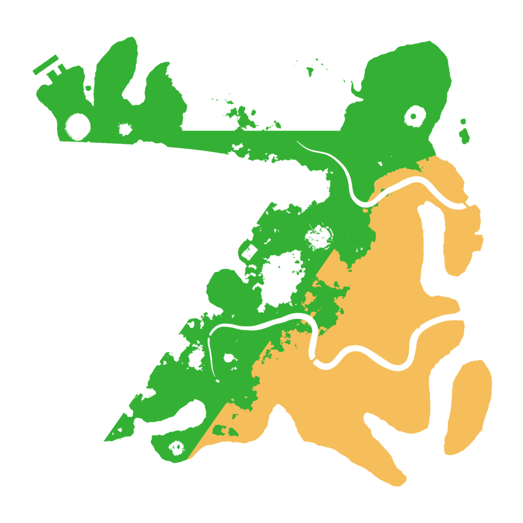 Biome Rust Map: Procedural Map, Size: 3700, Seed: 3436309