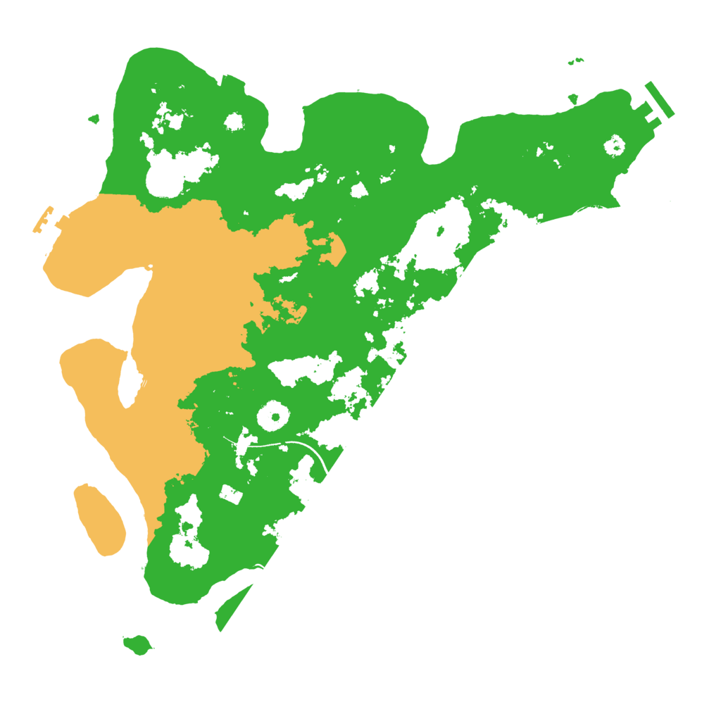 Biome Rust Map: Procedural Map, Size: 3550, Seed: 279180