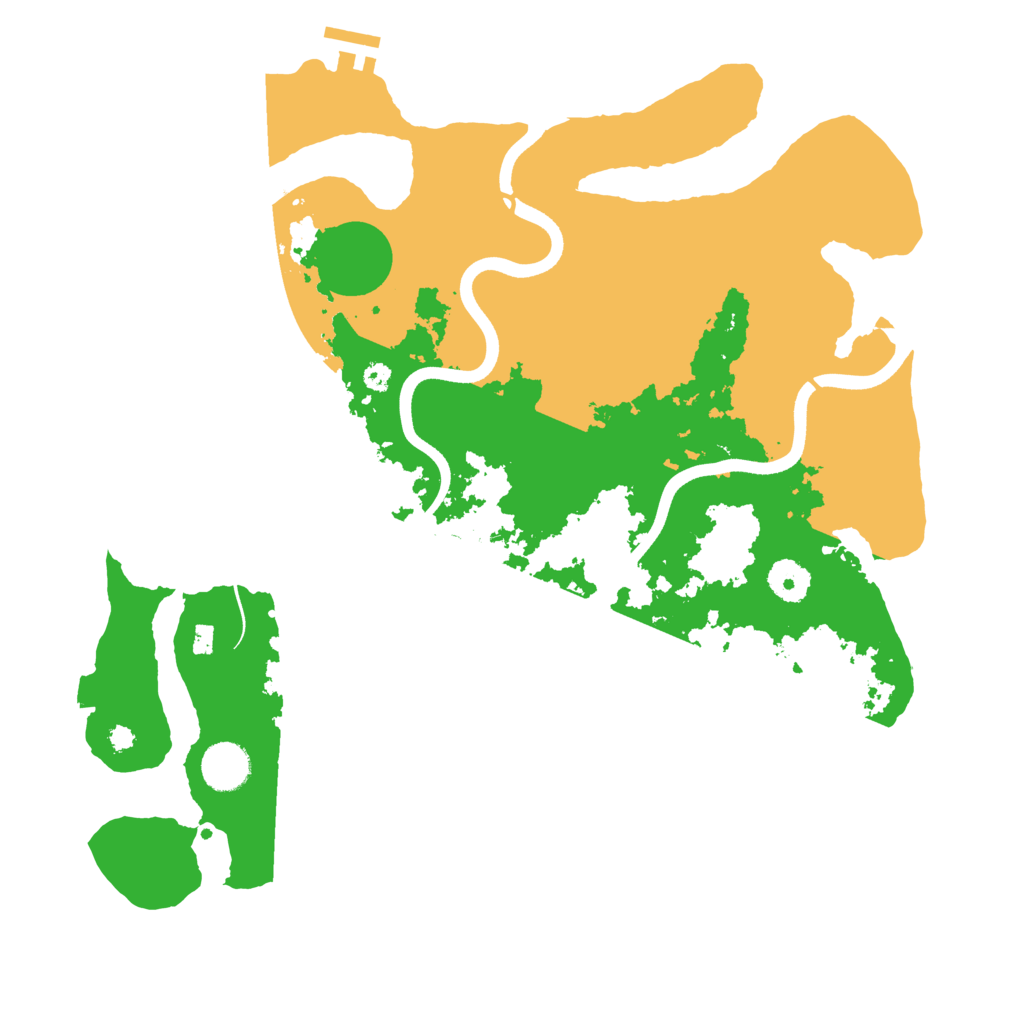 Biome Rust Map: Procedural Map, Size: 3700, Seed: 3603197