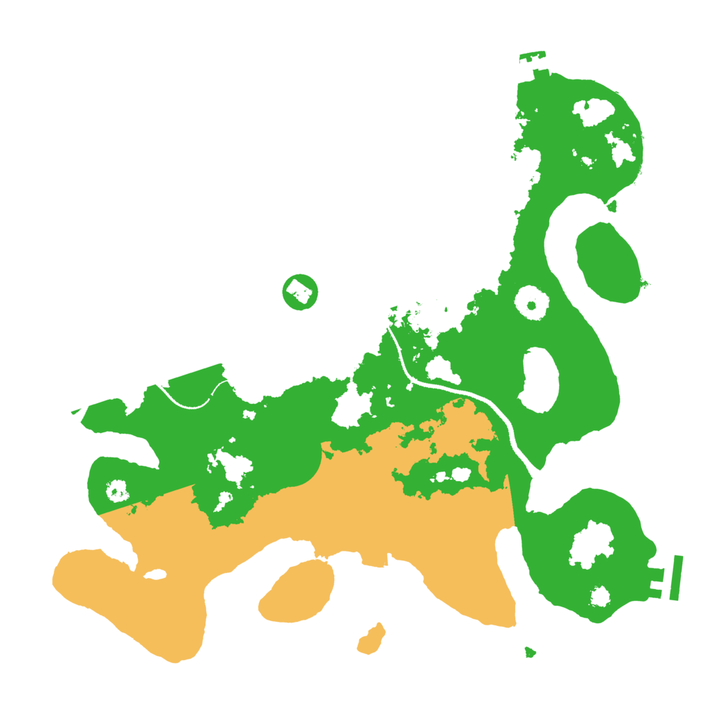 Biome Rust Map: Procedural Map, Size: 3200, Seed: 484927782