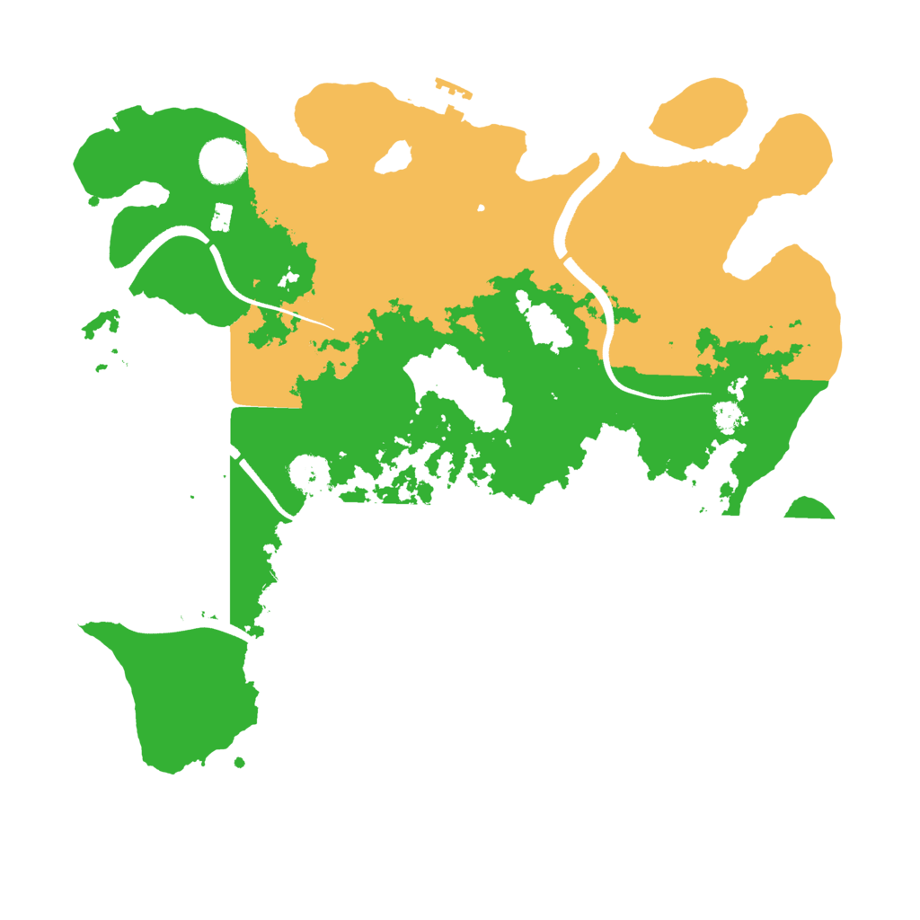 Biome Rust Map: Procedural Map, Size: 3500, Seed: 480521908