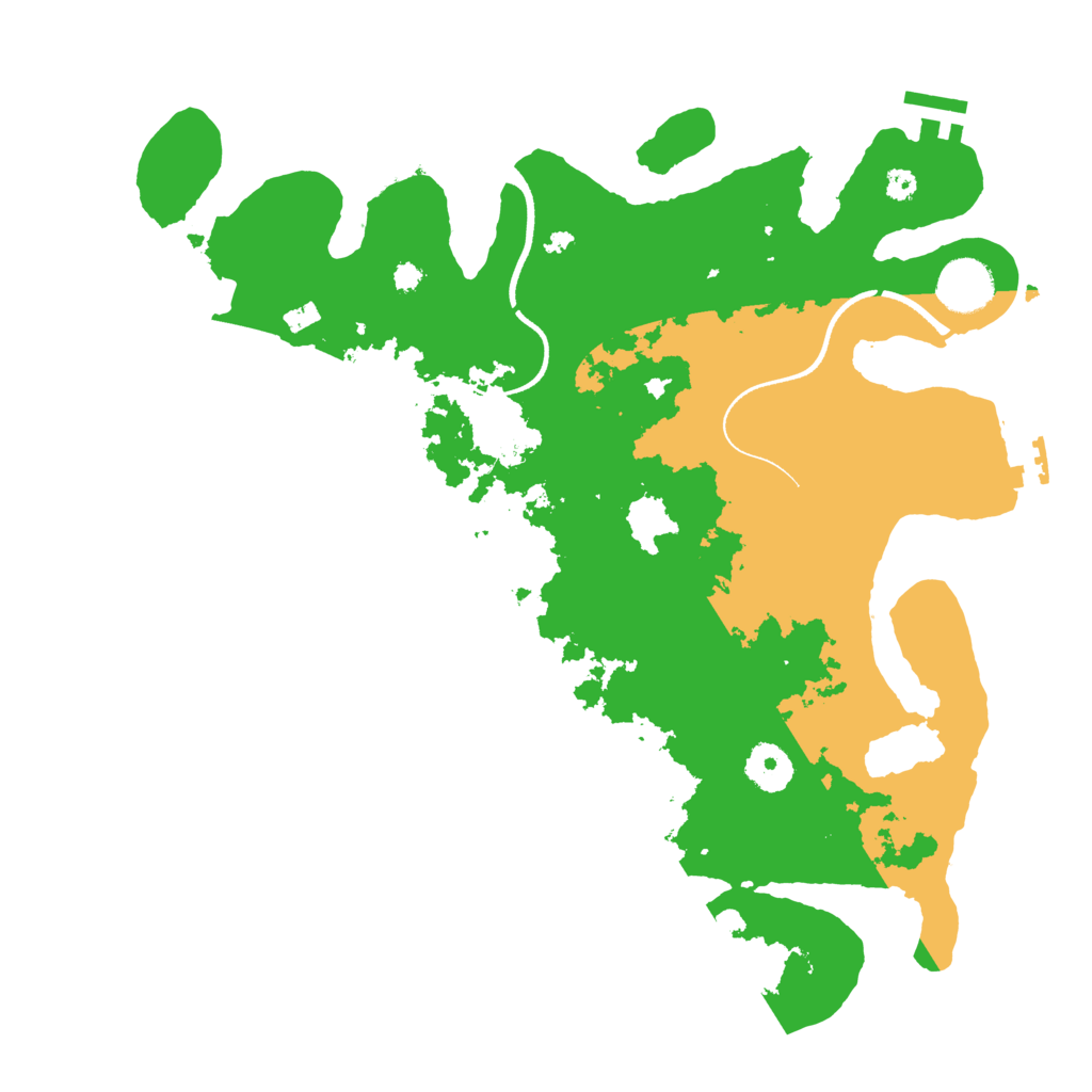 Biome Rust Map: Procedural Map, Size: 3500, Seed: 56448456