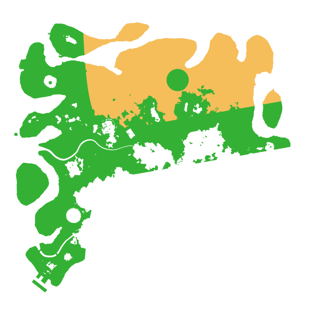 Biome Rust Map: Procedural Map, Size: 3700, Seed: 3816832