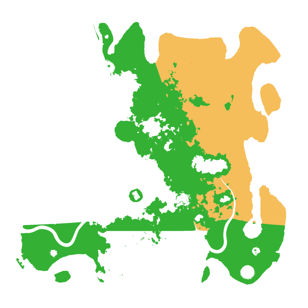 Biome Rust Map: Procedural Map, Size: 3900, Seed: 10495