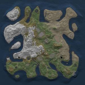 Thumbnail Rust Map: Procedural Map, Size: 3900, Seed: 10495, 19 Monuments