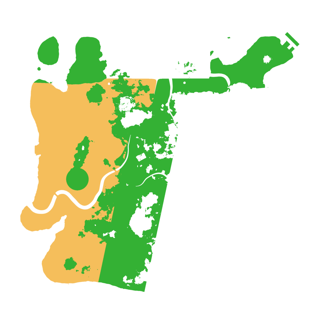 Biome Rust Map: Procedural Map, Size: 3700, Seed: 6224788
