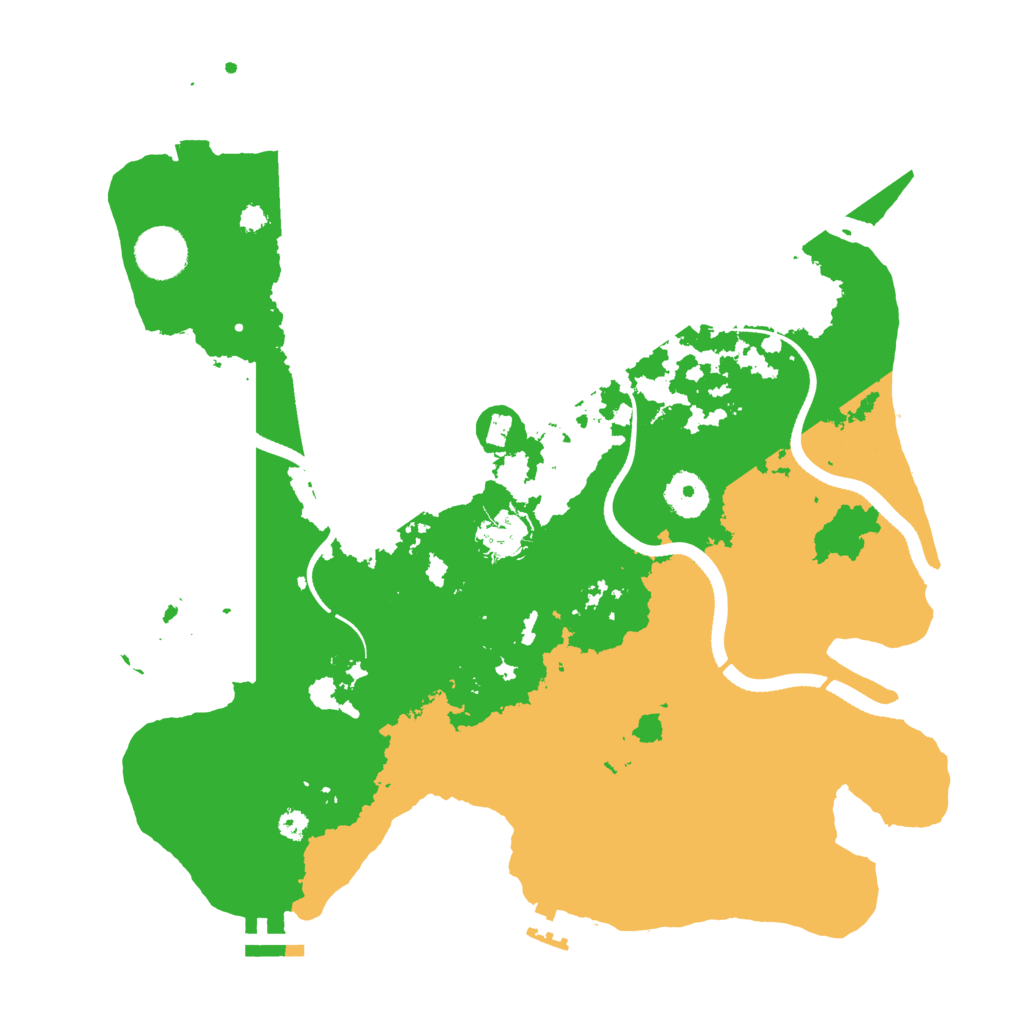 Biome Rust Map: Procedural Map, Size: 3500, Seed: 648514673