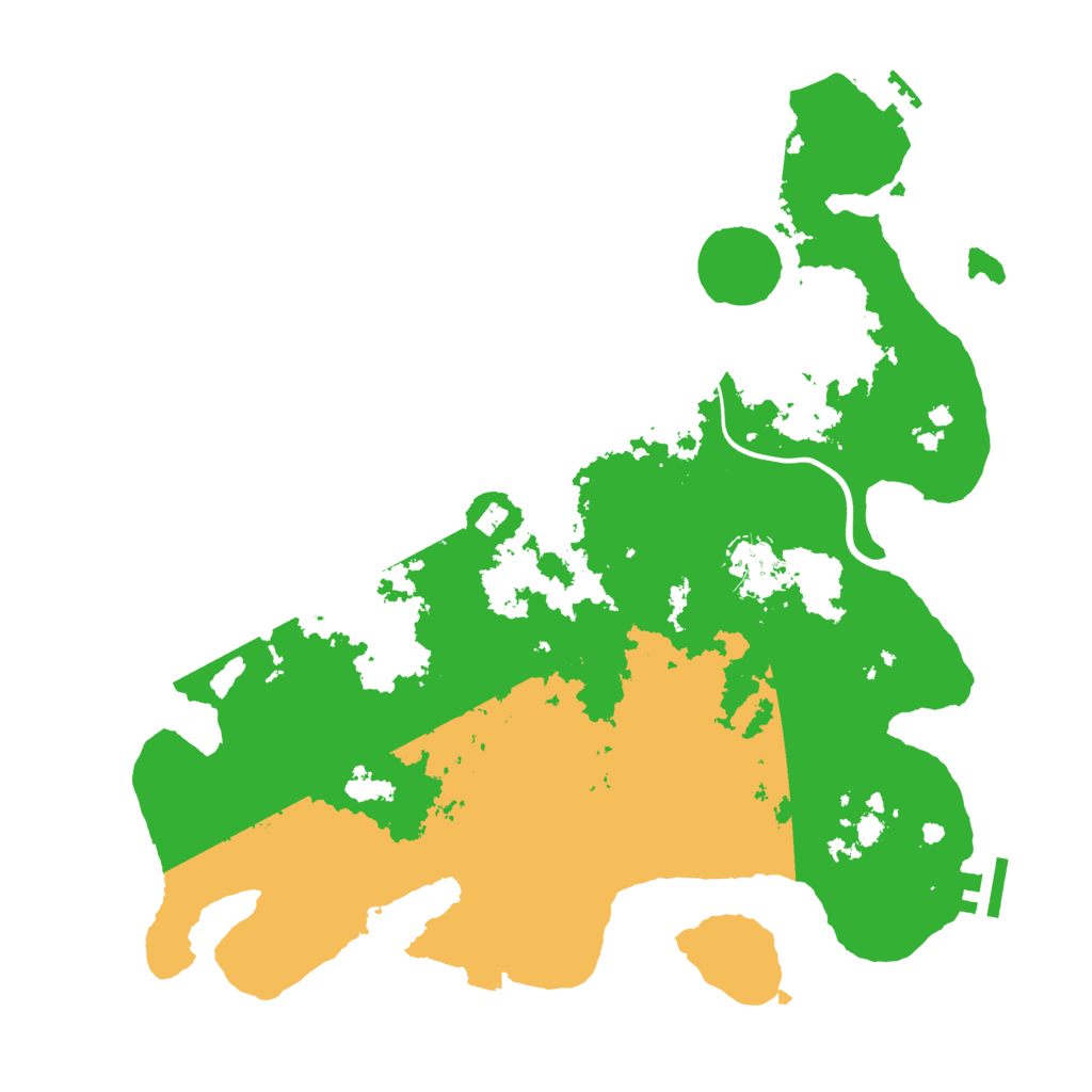 Biome Rust Map: Procedural Map, Size: 3700, Seed: 2348524