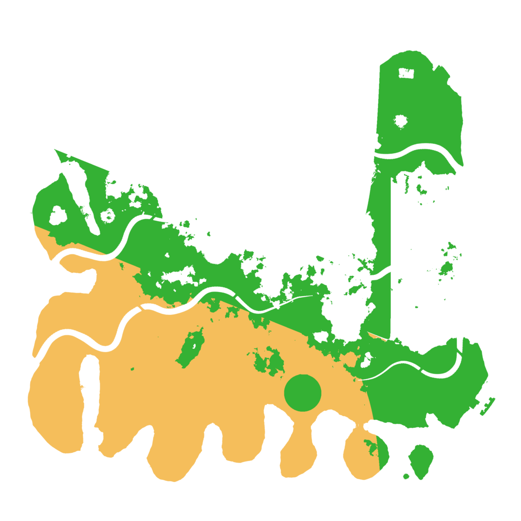 Biome Rust Map: Procedural Map, Size: 3700, Seed: 3009285