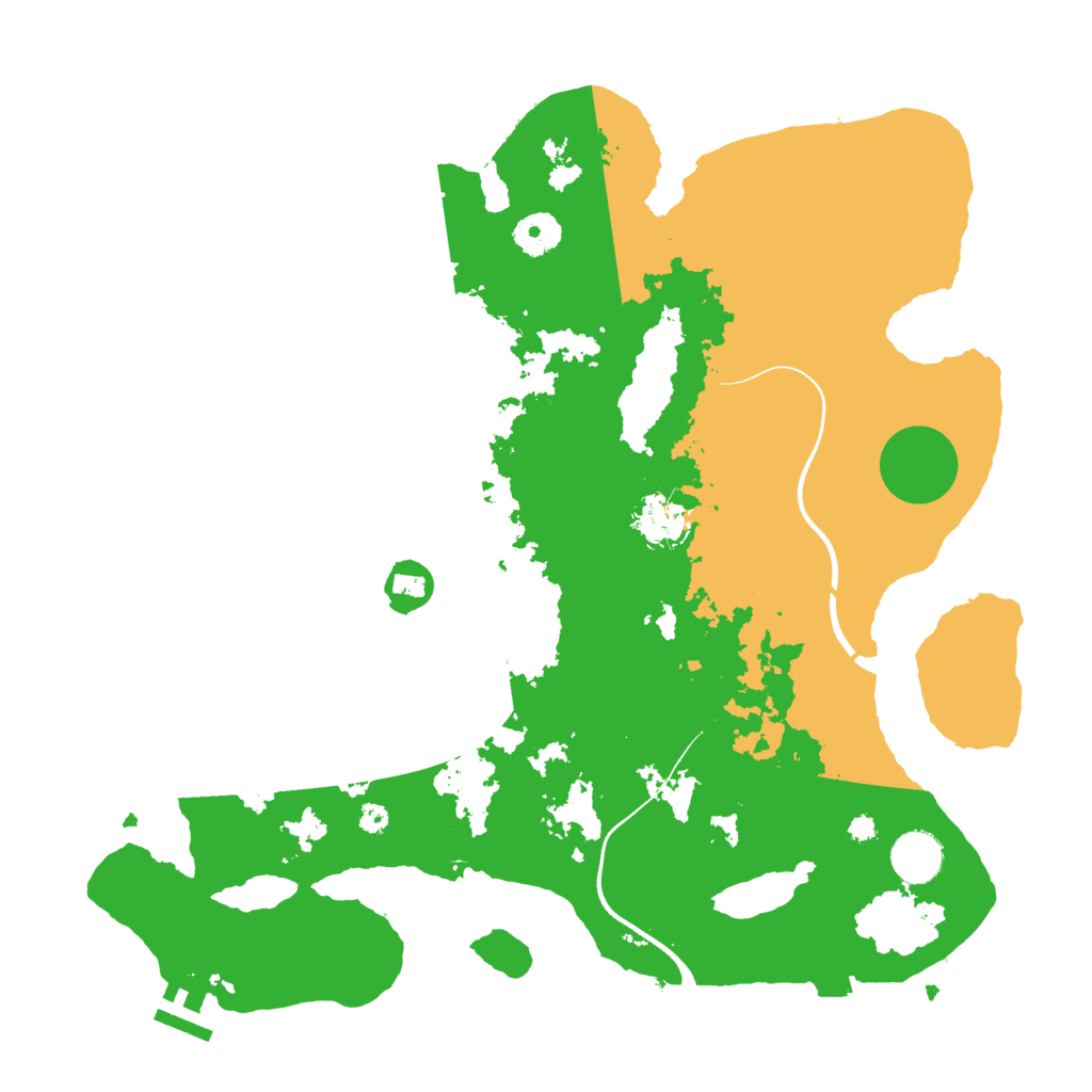 Biome Rust Map: Procedural Map, Size: 3700, Seed: 2010360