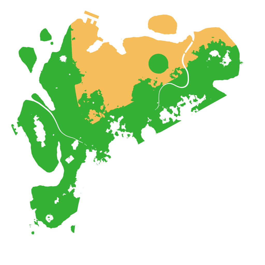 Biome Rust Map: Procedural Map, Size: 3550, Seed: 937119