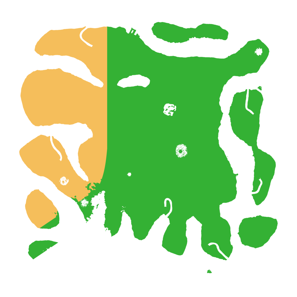 Biome Rust Map: Procedural Map, Size: 3500, Seed: 2525375