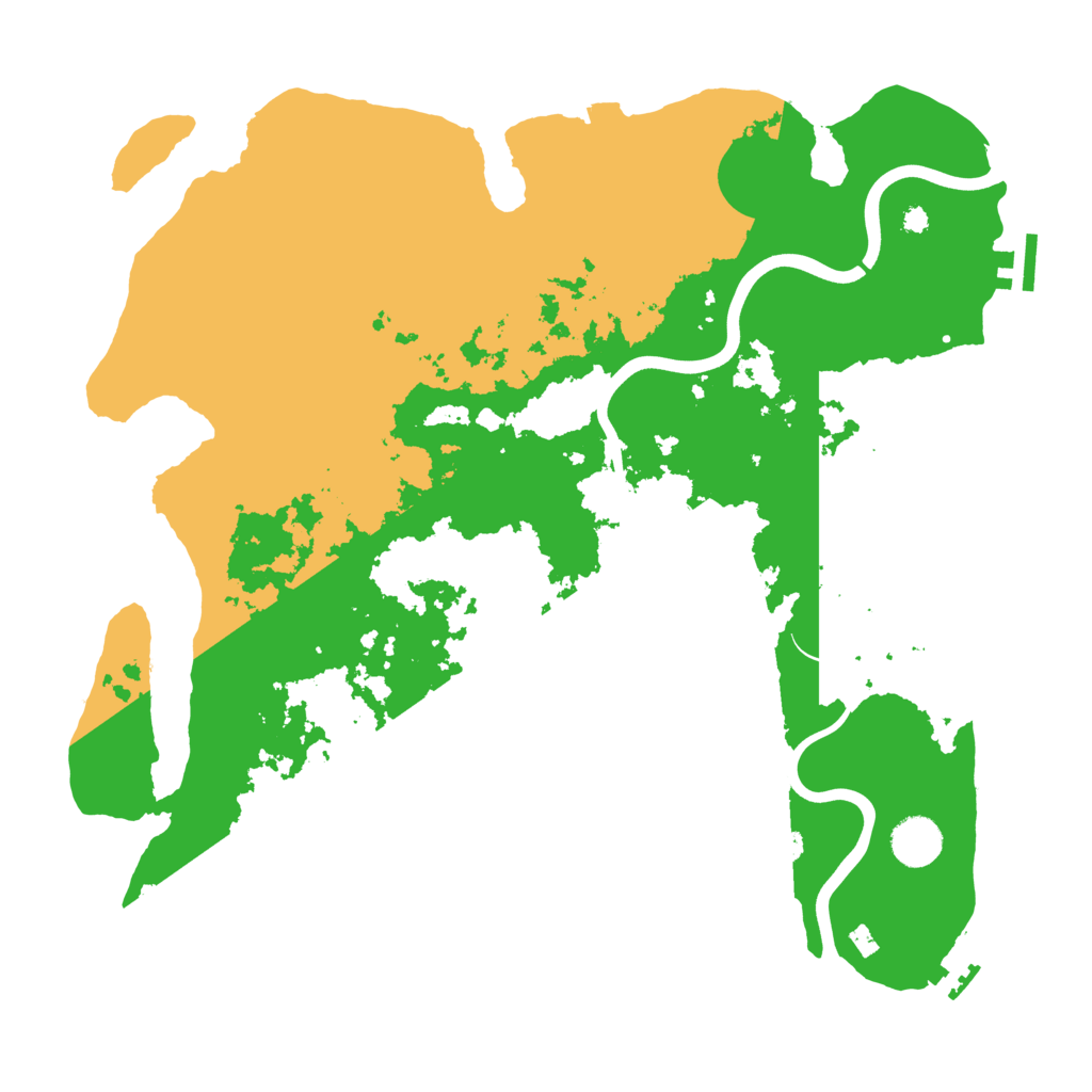 Biome Rust Map: Procedural Map, Size: 3850, Seed: 667614141