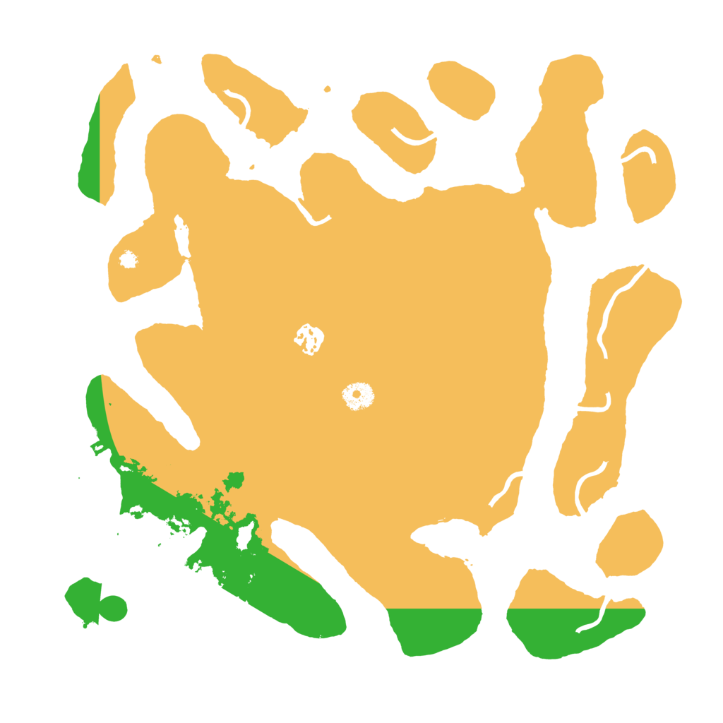 Biome Rust Map: Procedural Map, Size: 3700, Seed: 2536206