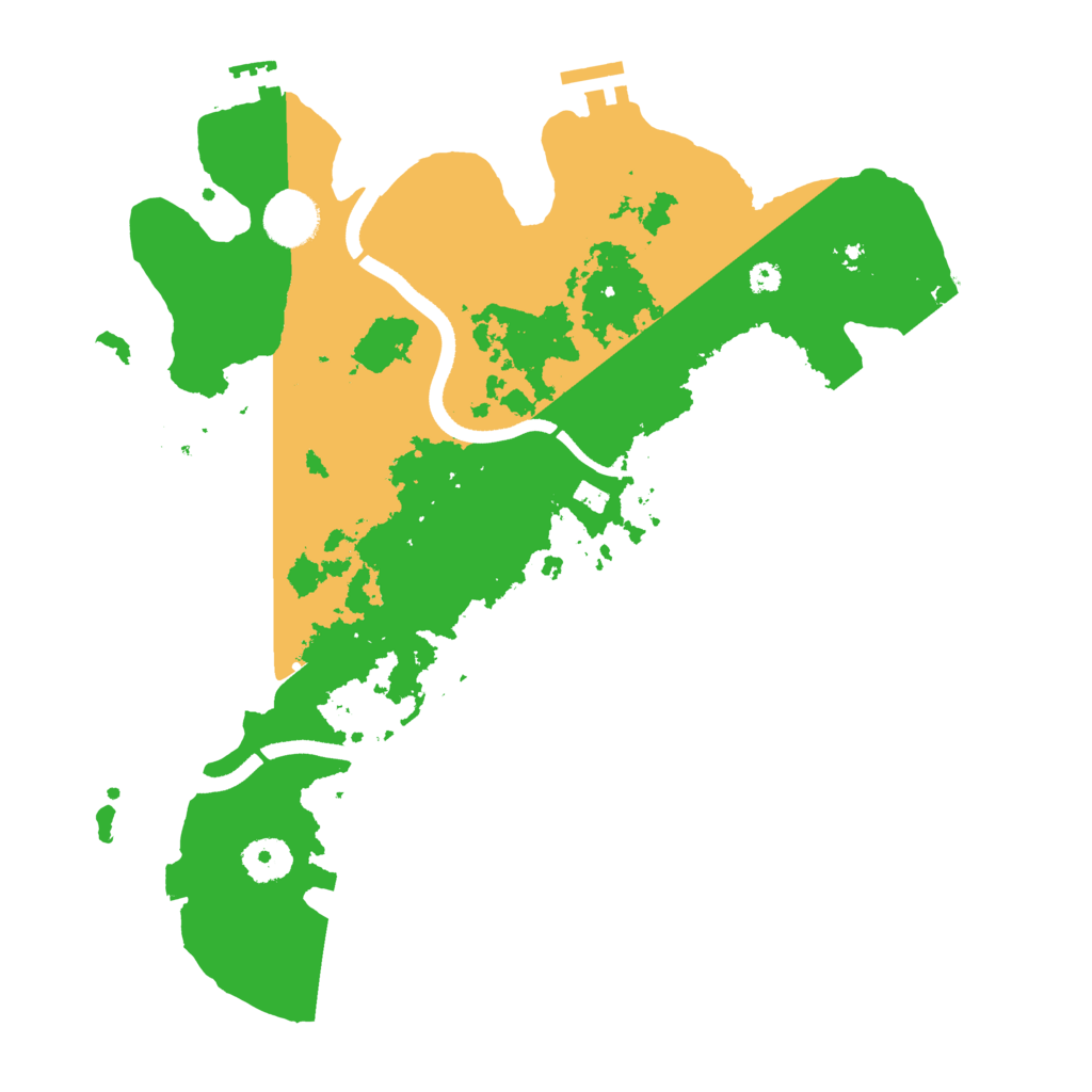 Biome Rust Map: Procedural Map, Size: 3500, Seed: 220113
