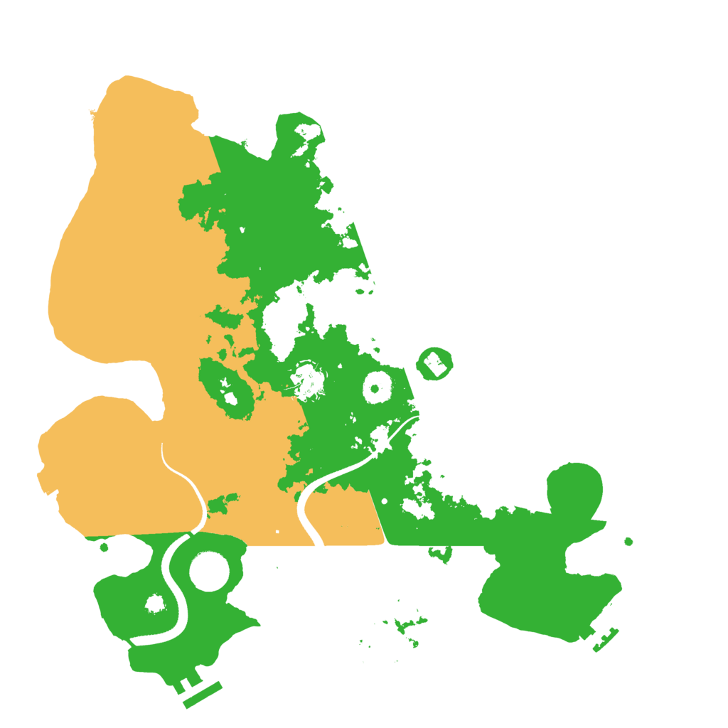 Biome Rust Map: Procedural Map, Size: 3500, Seed: 2208703
