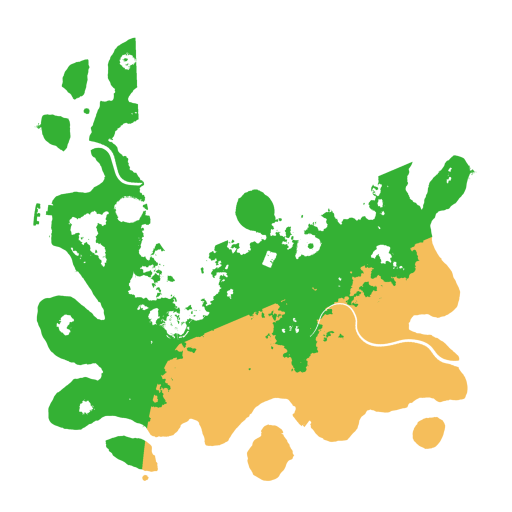 Biome Rust Map: Procedural Map, Size: 3500, Seed: 3995504