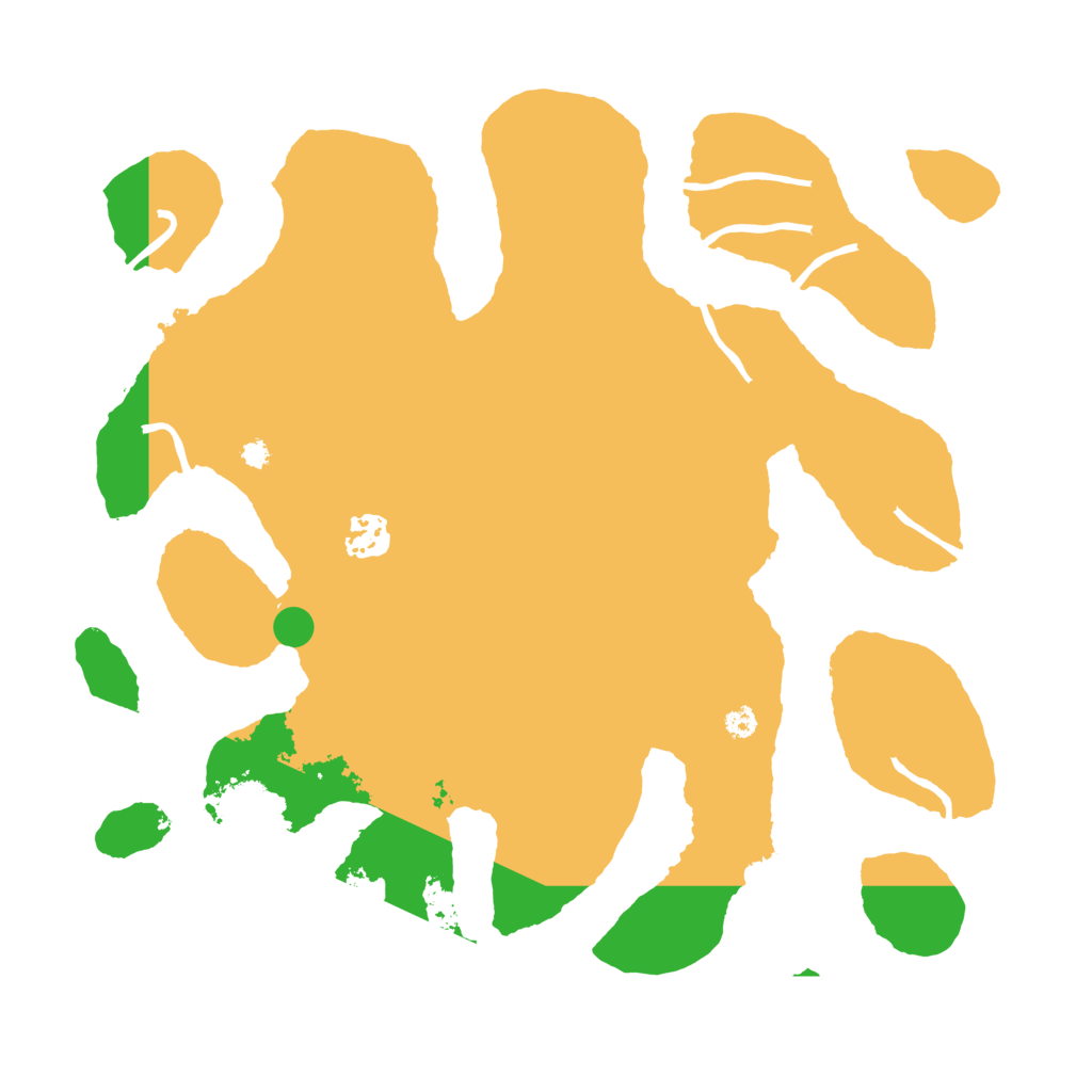 Biome Rust Map: Procedural Map, Size: 3550, Seed: 401759