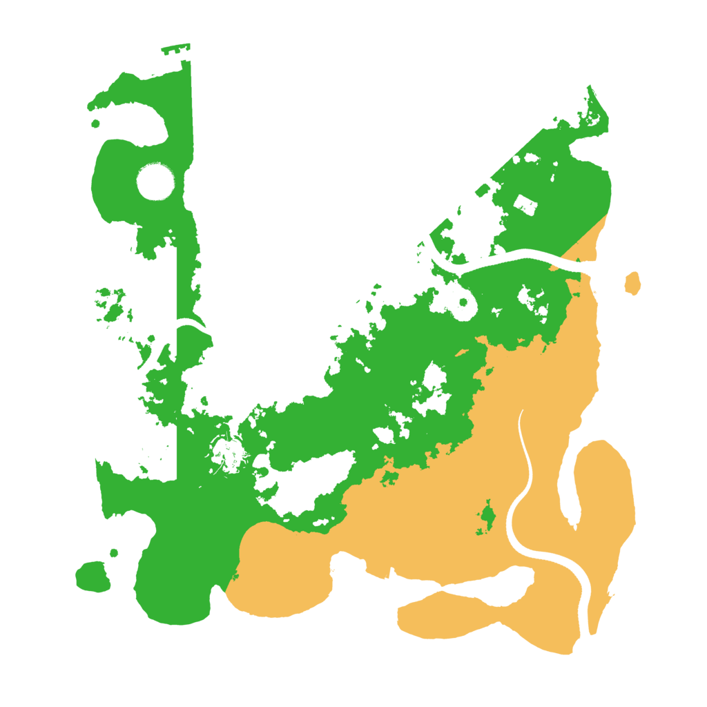 Biome Rust Map: Procedural Map, Size: 3400, Seed: 615231999