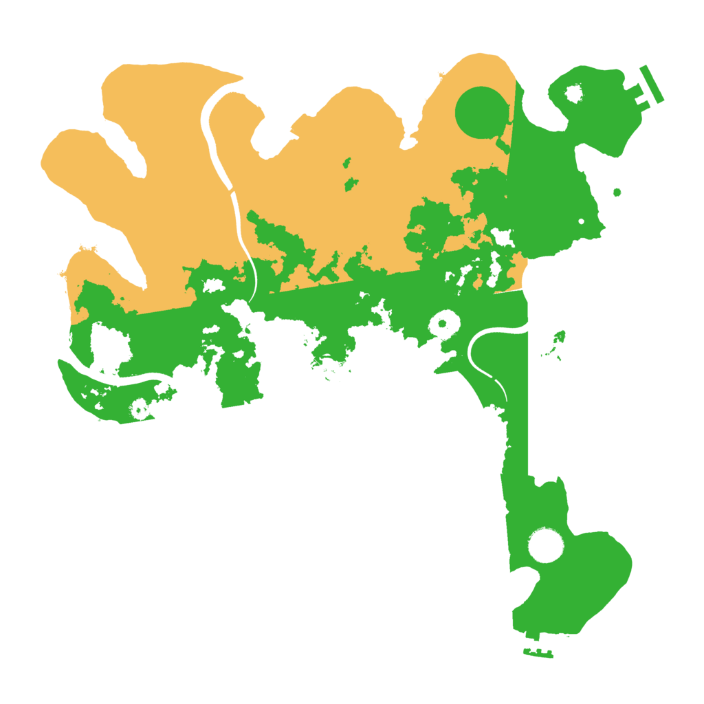 Biome Rust Map: Procedural Map, Size: 3550, Seed: 93635