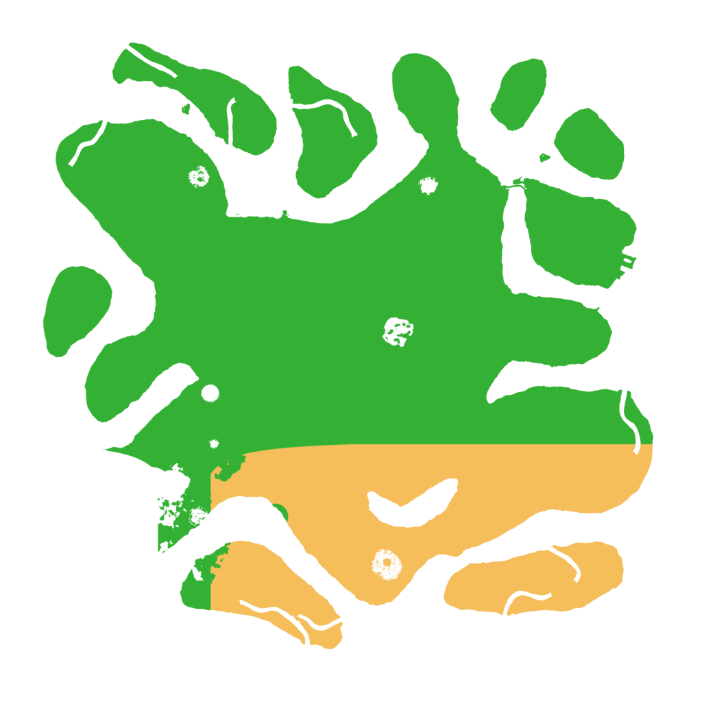 Biome Rust Map: Procedural Map, Size: 3550, Seed: 148024