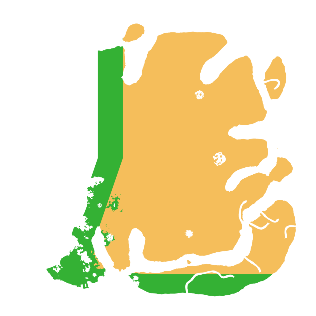 Biome Rust Map: Procedural Map, Size: 3700, Seed: 6184199