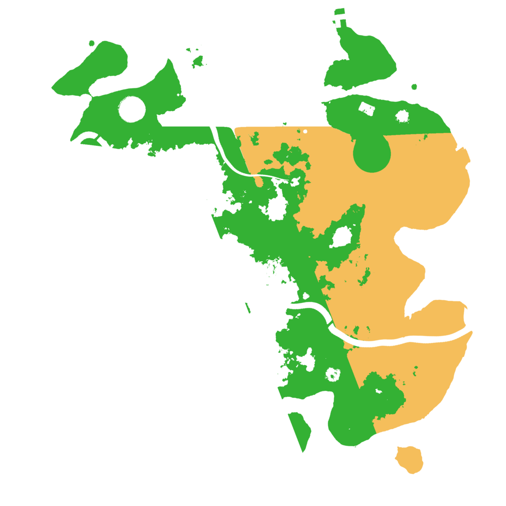 Biome Rust Map: Procedural Map, Size: 3550, Seed: 119046