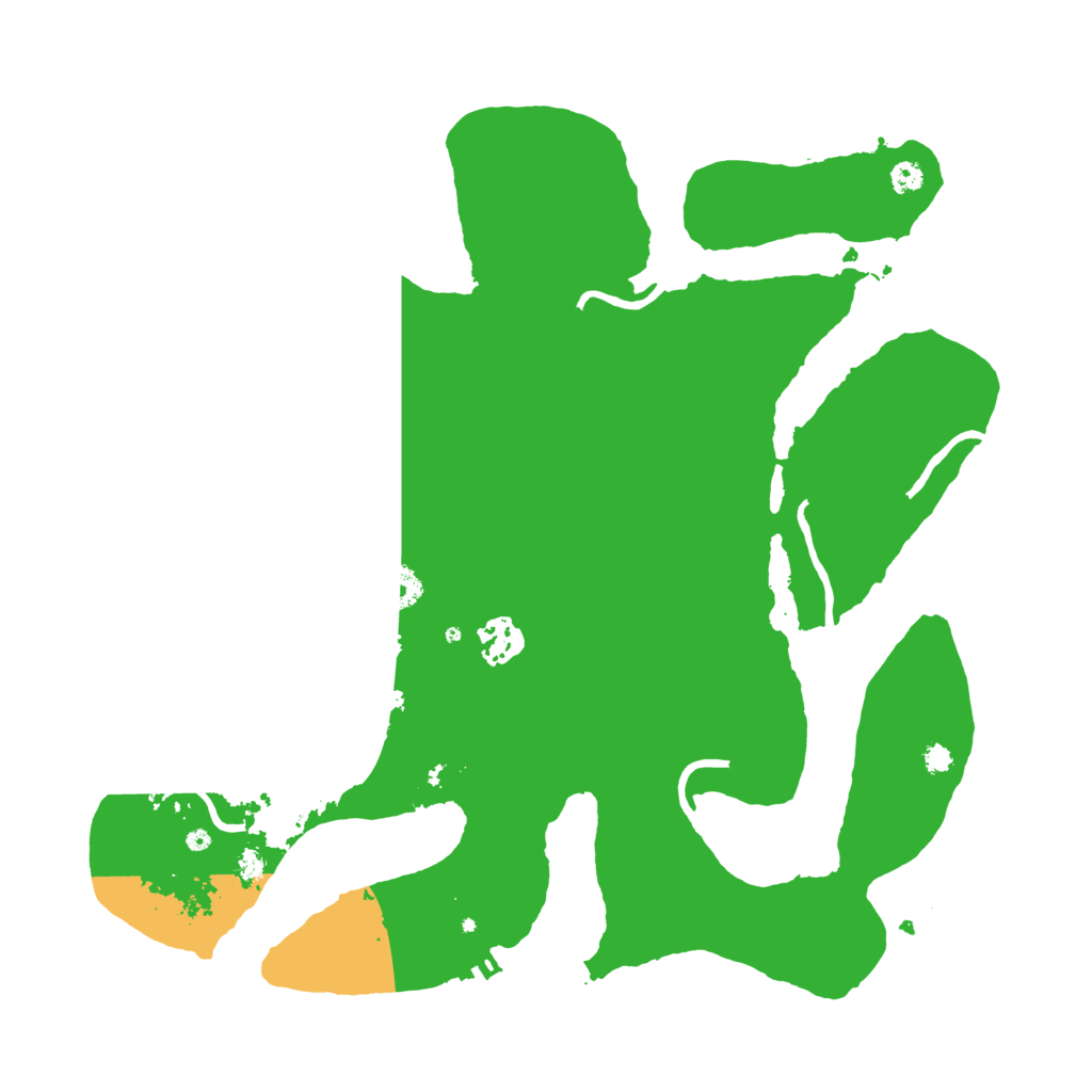 Biome Rust Map: Procedural Map, Size: 3500, Seed: 261267