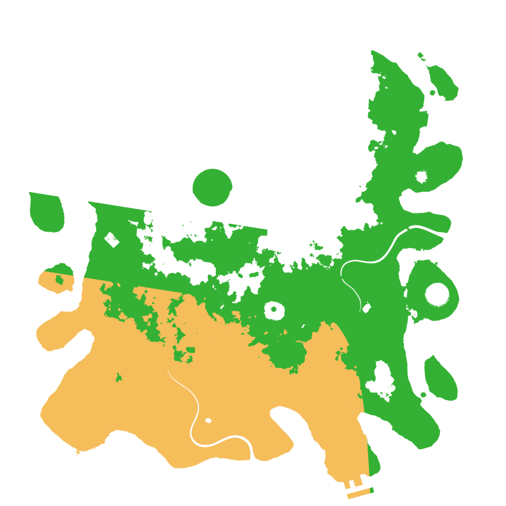 Biome Rust Map: Procedural Map, Size: 3800, Seed: 41