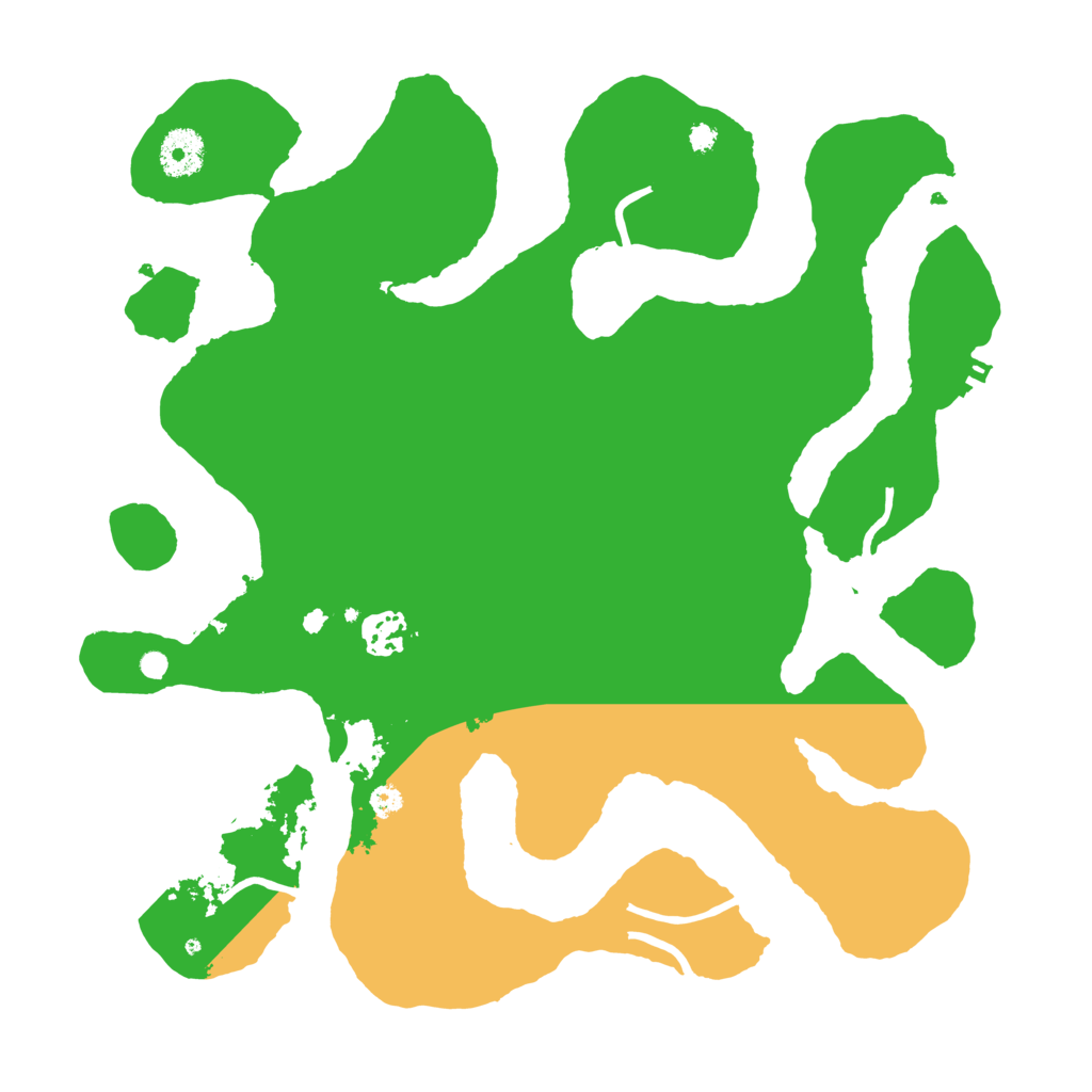 Biome Rust Map: Procedural Map, Size: 3500, Seed: 59169398