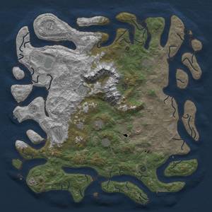 Thumbnail Rust Map: Procedural Map, Size: 5500, Seed: 20220601, 19 Monuments