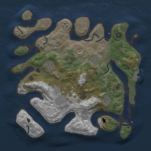 Thumbnail Rust Map: Procedural Map, Size: 3500, Seed: 1942, 15 Monuments