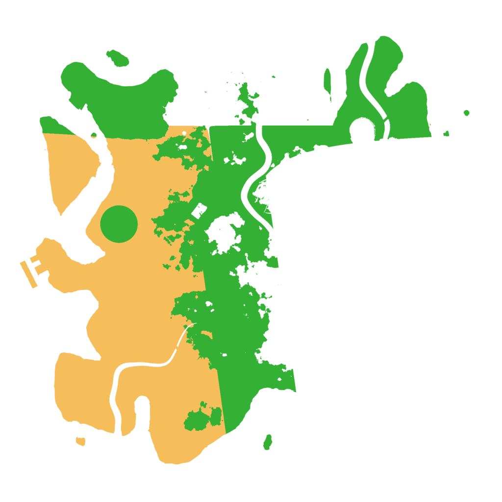 Biome Rust Map: Procedural Map, Size: 3550, Seed: 300710