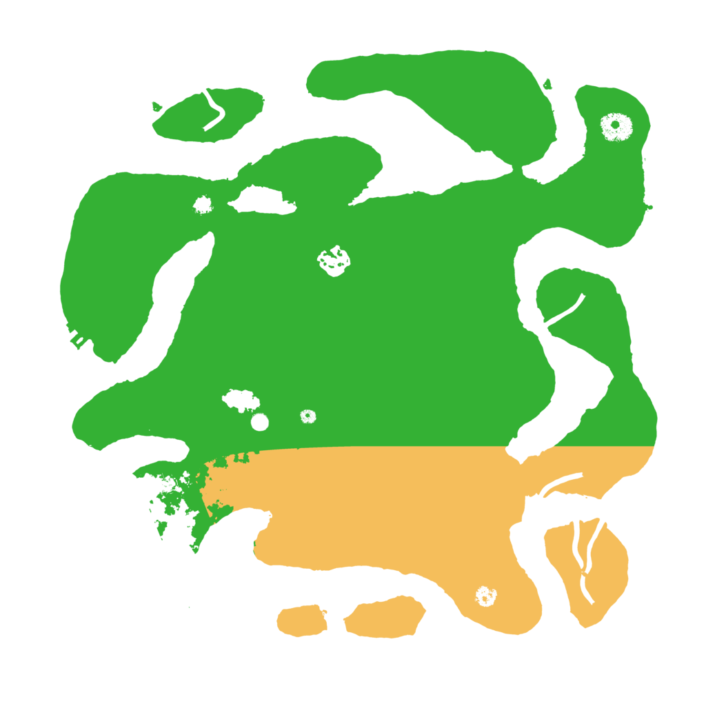 Biome Rust Map: Procedural Map, Size: 3500, Seed: 121315422