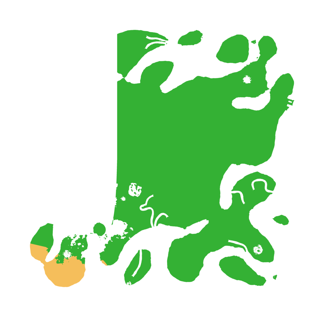 Biome Rust Map: Procedural Map, Size: 3500, Seed: 2480