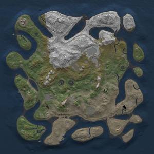 Thumbnail Rust Map: Procedural Map, Size: 4200, Seed: 88, 18 Monuments