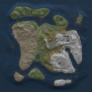 Thumbnail Rust Map: Procedural Map, Size: 3000, Seed: 87, 13 Monuments