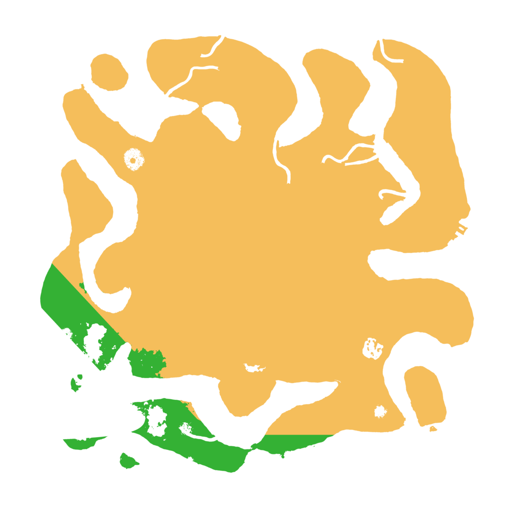 Biome Rust Map: Procedural Map, Size: 3700, Seed: 4005621