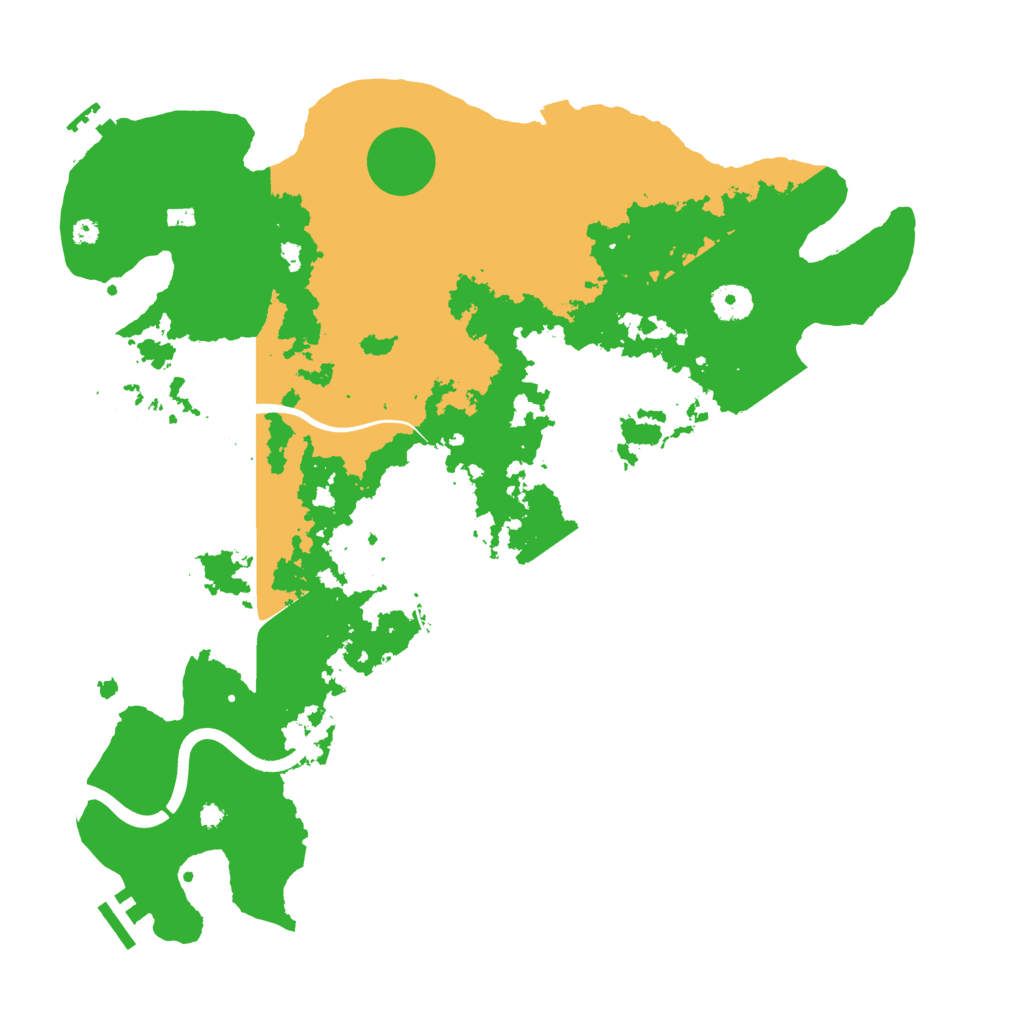 Biome Rust Map: Procedural Map, Size: 3950, Seed: 601071116