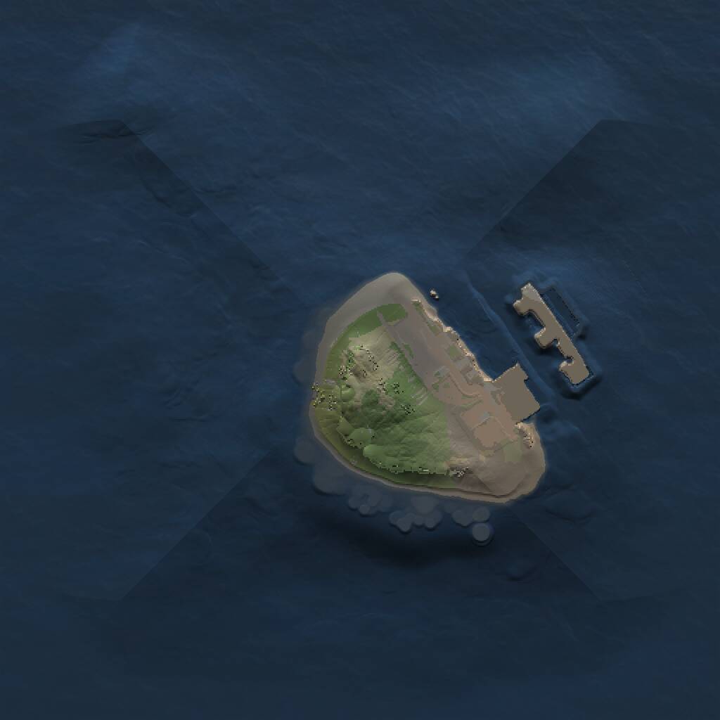 Rust Map: Procedural Map, Size: 1000, Seed: 825915, 2 Monuments