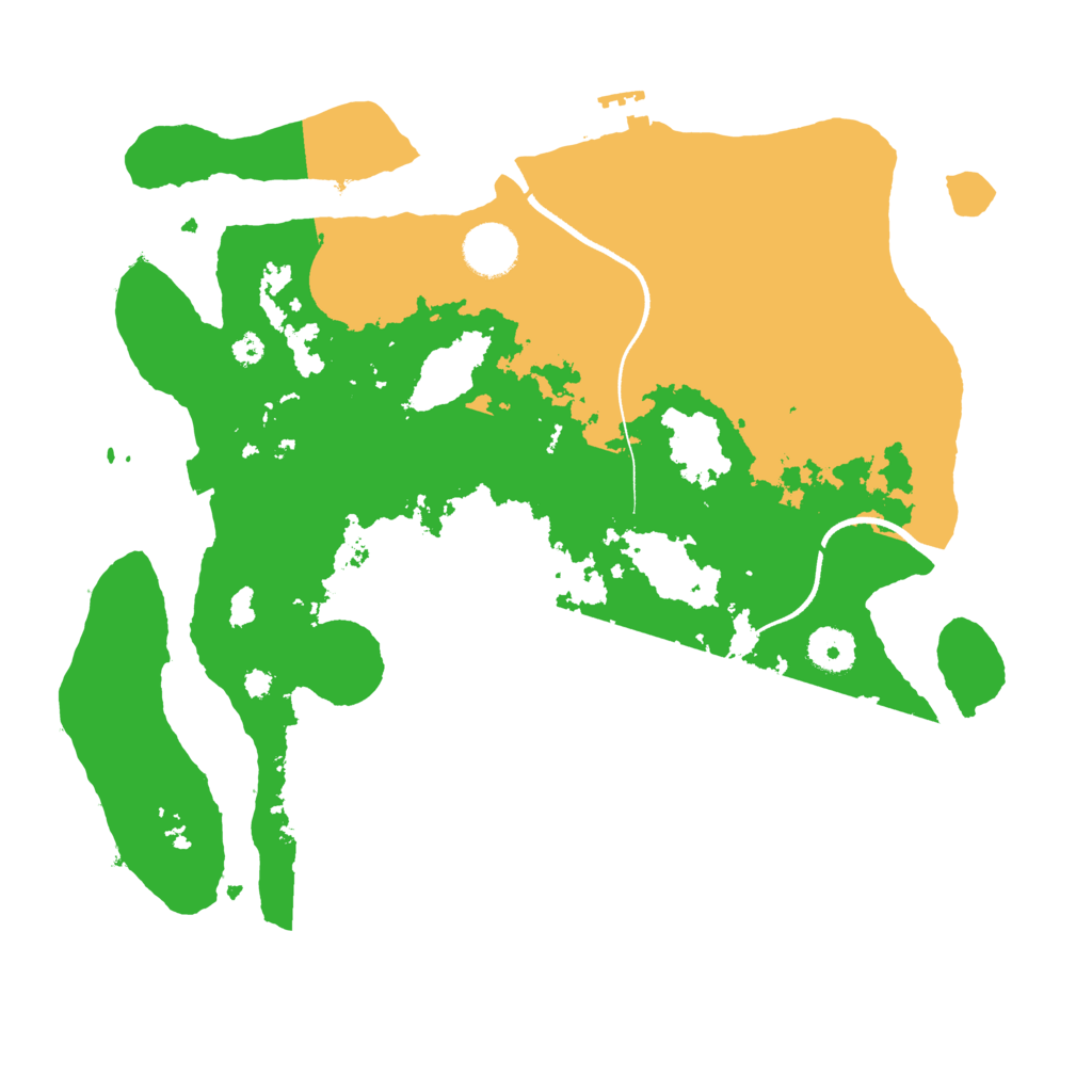 Biome Rust Map: Procedural Map, Size: 3550, Seed: 583467