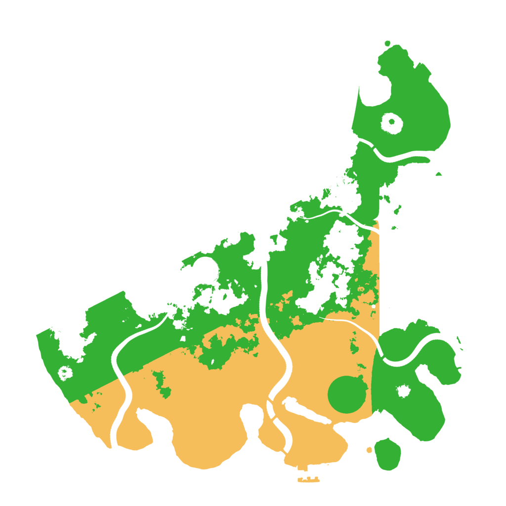 Biome Rust Map: Procedural Map, Size: 3550, Seed: 171360