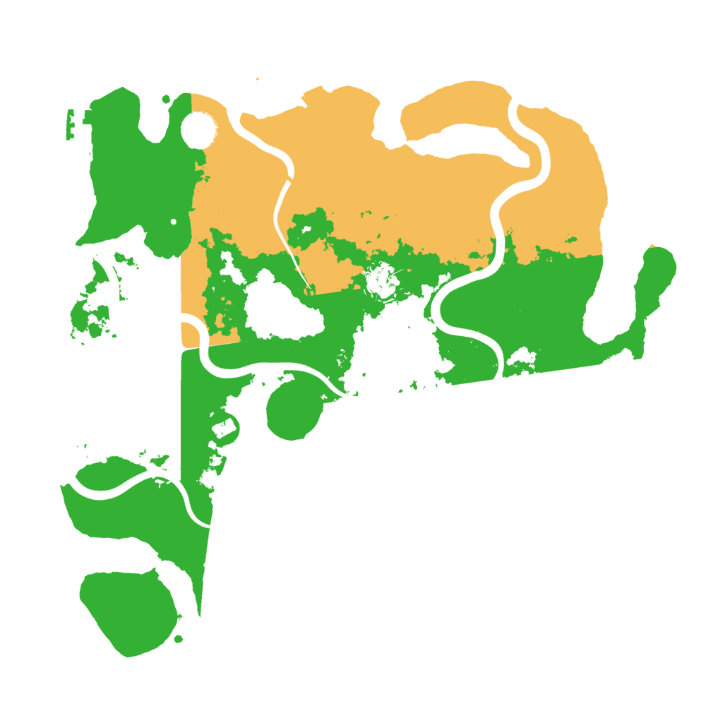 Biome Rust Map: Procedural Map, Size: 3550, Seed: 951357