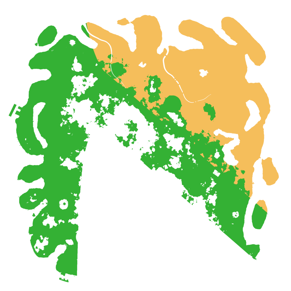 Biome Rust Map: Procedural Map, Size: 4500, Seed: 2631870